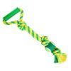Přetahovadlo s rukojetí HipHop 3 uzly, tenisák 45 cm / 310 g limetová, zelená