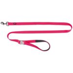 Neonové vodítko se svítící karabinou S-L 1,2-1,8m/25mm růžové  (RP 2,10 Kč)
