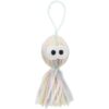 Strašidýlko z vlny s rolničkou, hračka pro kočky, 12 cm, polyester