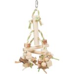 Natural Living – barevná dřevěná závěsná hračka 31 cm