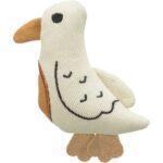 Bird – ptáček 13 cm, hračka pro kočky, tkanina,  krémová