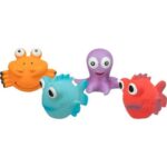 Sea Animals – mořská zvířátka, 9-12 cm, latexová hračka se zvukem, různé druhy