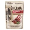 SHELMA Cat hovězí s rajčaty v omáčce, kapsa 85 g (28 ks)