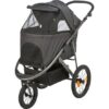 Kočárek BUGGY na vzduchových pneu,  60 x 112 x 120 cm, nosnost 20 kg, antracitová