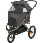 Kočárek BUGGY na vzduchových pneu,  60 x 112 x 120 cm, nosnost 20 kg, antracitová