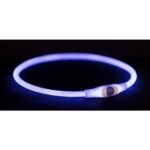 Flash light ring USB, blikací obojek, modrá (RP 2,10 Kč)