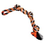 Dvojité lano HipHop bavlněné 3 knoty 60 cm / 450 g šedá, tm.šedá, oranžová