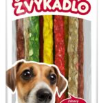 Akinu Tyčinky pamlsek pro psy vícebarevné žvýkací 12,5 cm 9 ks