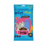 Akinu BITES & FUN Jehněčí kousky pamlsek pro kočky 60 g