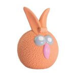 Oranžový míč zajíček se zvukem 5 cm, latex, HipHop