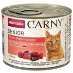 ANIMONDA konzerva CARNY Senior – hovězí, krůtí srdce 200g