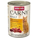 ANIMONDA konzerva CARNY Adult – hovězí, kuře, kachní srdce 400g