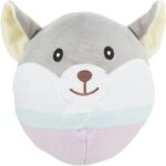 JUNIOR Bear, plyšová medvědí hlava pro štěňata, 20 cm