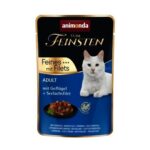 Vom Feinsten Adult FEINES m.Fillets – drůbeží + treska filet, kapsička pro kočky 85 g