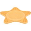 Lick´n´Snack HVĚZDA – podložka k pomalému krmení, 23,5 cm, silikon, žlutá