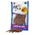 KIDDOG masové nudličky – jehněčí měkké pro malé psy a kočky 80 g