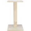 Škrabací sloupek BEANA s odpočívadlem, 9 cm / 69 cm, sisal/plyš, béžová