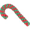 Xmas CANDY CANE – vánoční uzlovaná hůlka , 19 cm, bavlněné lano
