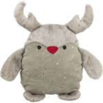 Xmas REINDEER – vánoční plyšový sob bez zvuku, 30 cm, látka/plyš