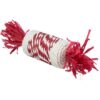 Xmas Candy Roll – 100 % přírodní hračka pro hlodavce, 18 cm, červená/bílá