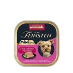 ANIMONDA paštika Vom Feinsten MINI – telecí, šunka, bazalka pro psy 100 g