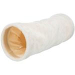 Plyšový tunel pro kočky 22/60cm,  –  béžový