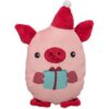 Xmas Pig – prasátko 19 cm, hračka pro psy bez zvuku, plyš