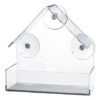Krmítko pro ptáky na okenní tabuli, 225 ml/15 × 15 × 6 cm, plast