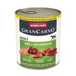 GRANCARNO Adult – hovězí, kachní srdce 800g