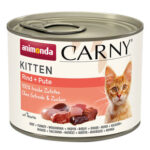ANIMONDA konzerva CARNY Kitten – hovězí + krůta  200g