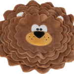 DOG ACTIVITY lev, šustící koberec na pamlsky, ø 26 cm, polyester, hnědá