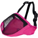 Náhubek pro krátkonosá plemena, polyester S 20 cm růžový